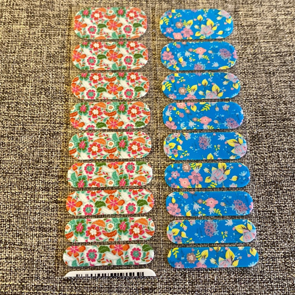 2, 1/2 sheets floral Jamberry